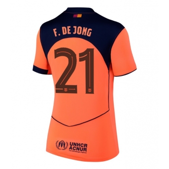 Billige Fotballdrakt Barcelona Frenkie de Jong #21 Replika Tredjedrakt Dame 2025-26 Kortermet